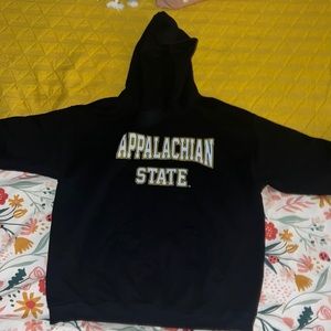 Gildan Large Sweatshirt with a Hood (black, yellow, white)